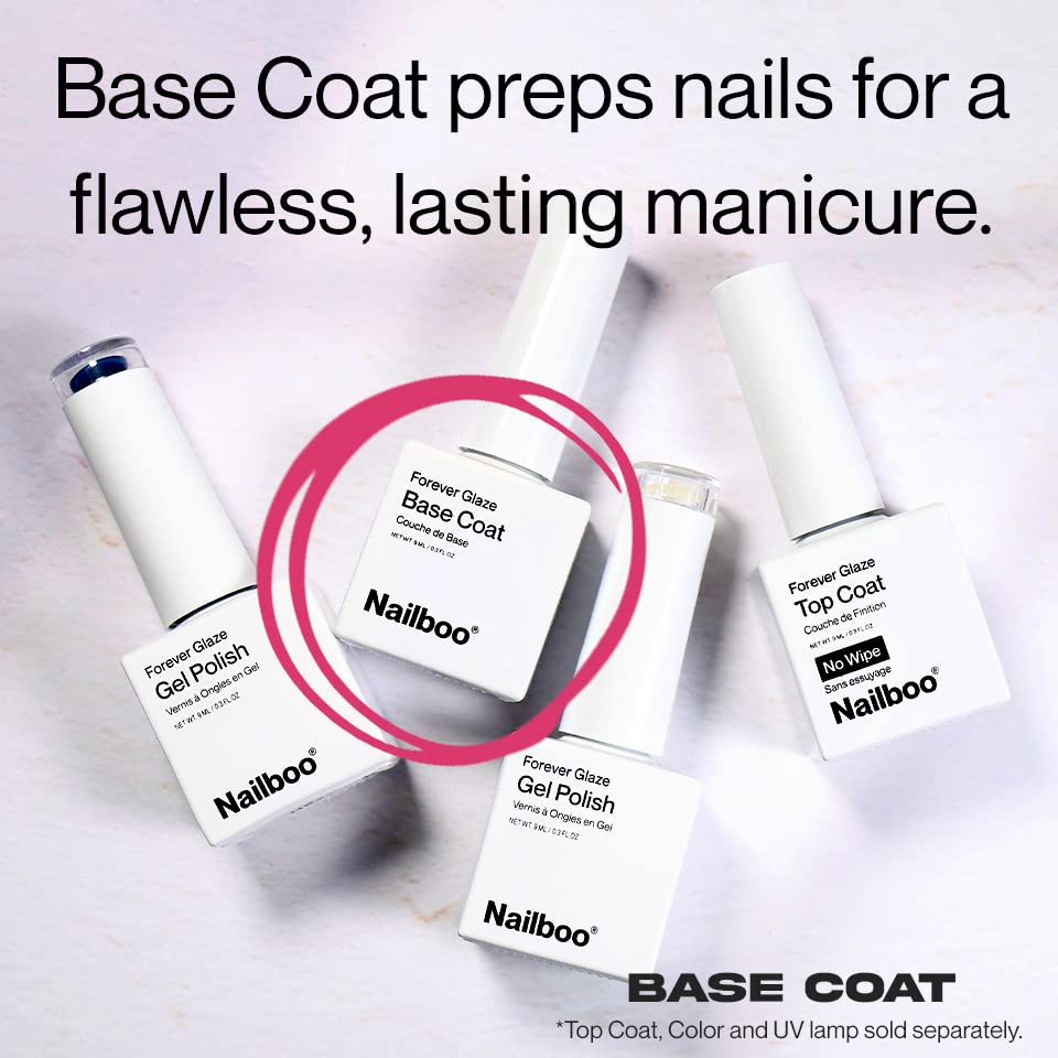 Miniatura 3 de Nailboo Esmalte de uñas de gel Forever Glaze Premium, esmalte de gel con capa base transparente con lámpara LED, autonivelante, color de uñas de