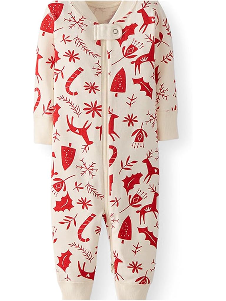 White Hanna Andersson 2-Way Zip Sleeper (Infant/Toddler)