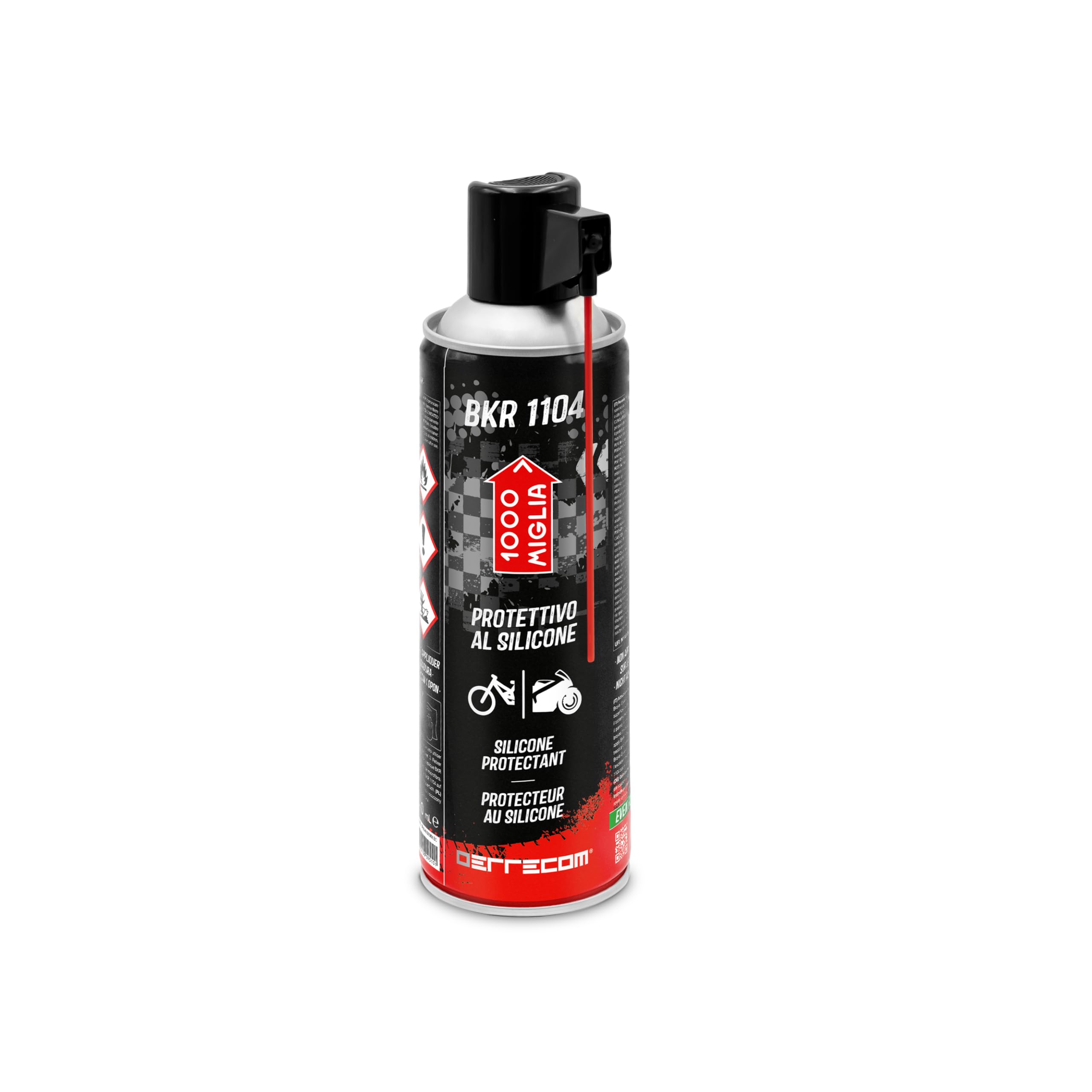 Errecom 1000 Miglia BKR 1104 Bike and Motorbike Protective Silicone Spray, 500 ml Aerosol Can