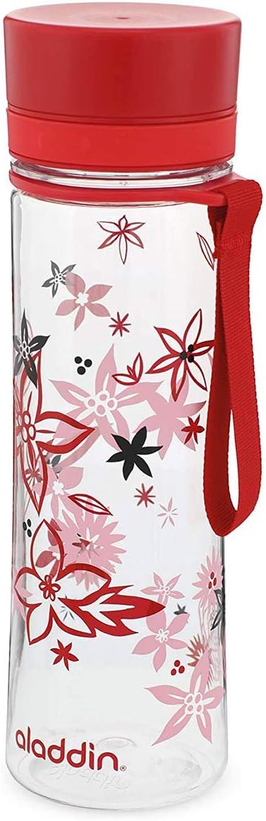 Aladdin 0.35L Aveo Water Bottle, 0.6 Litre, Red Graphics