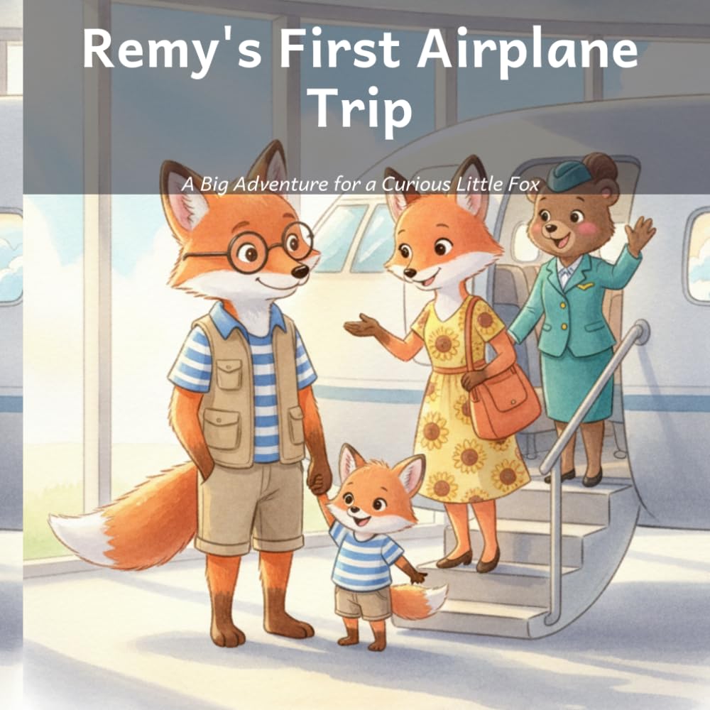 Remy's First Airplane Trip: A Big Adventure for a Curious Little Fox