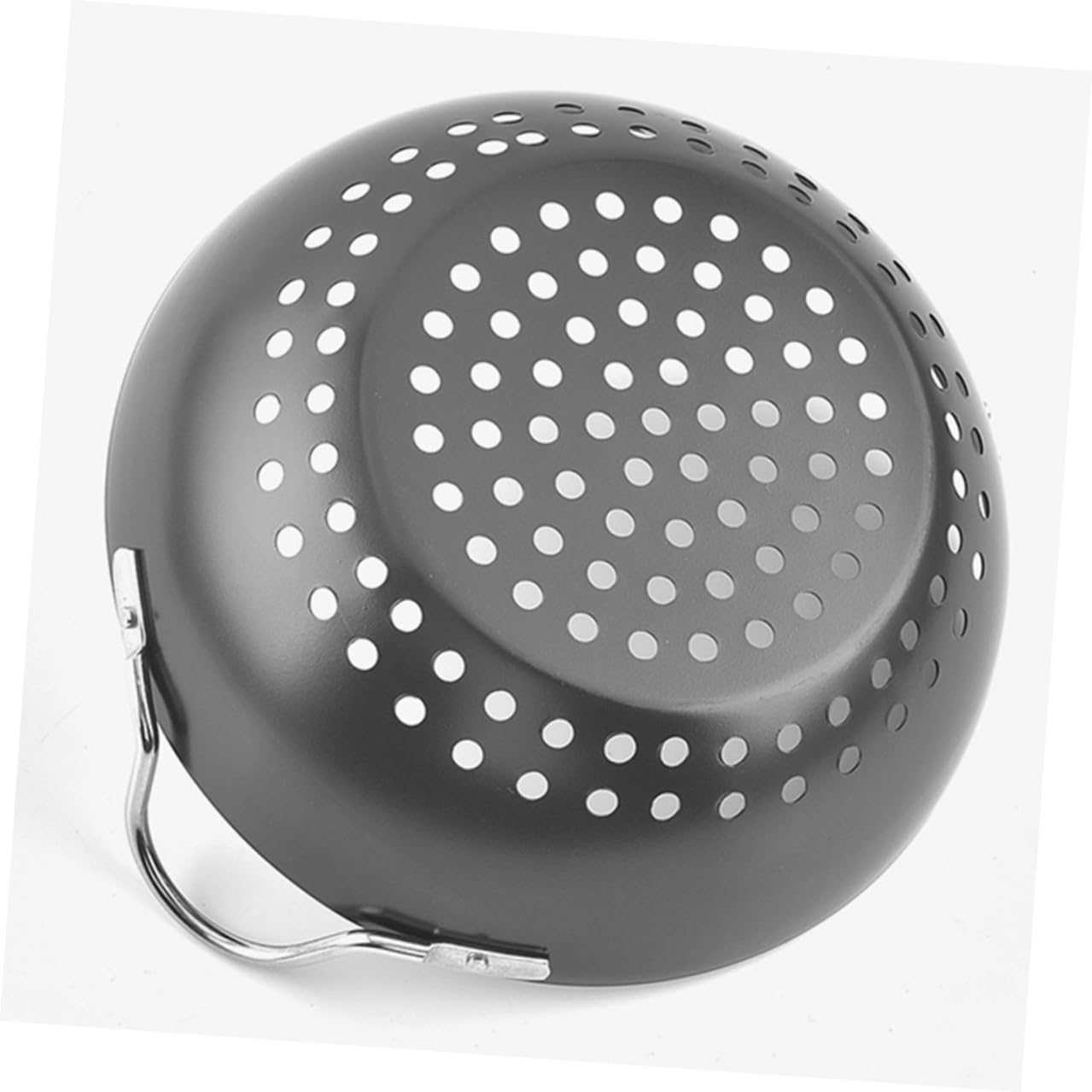 Cestello per Grigliare Professionale in Acciaio al Carbonio Nero | Doppio Manico, Resistente alla Ruggine, For Barbecue All'aperto, Design Fori Grandi