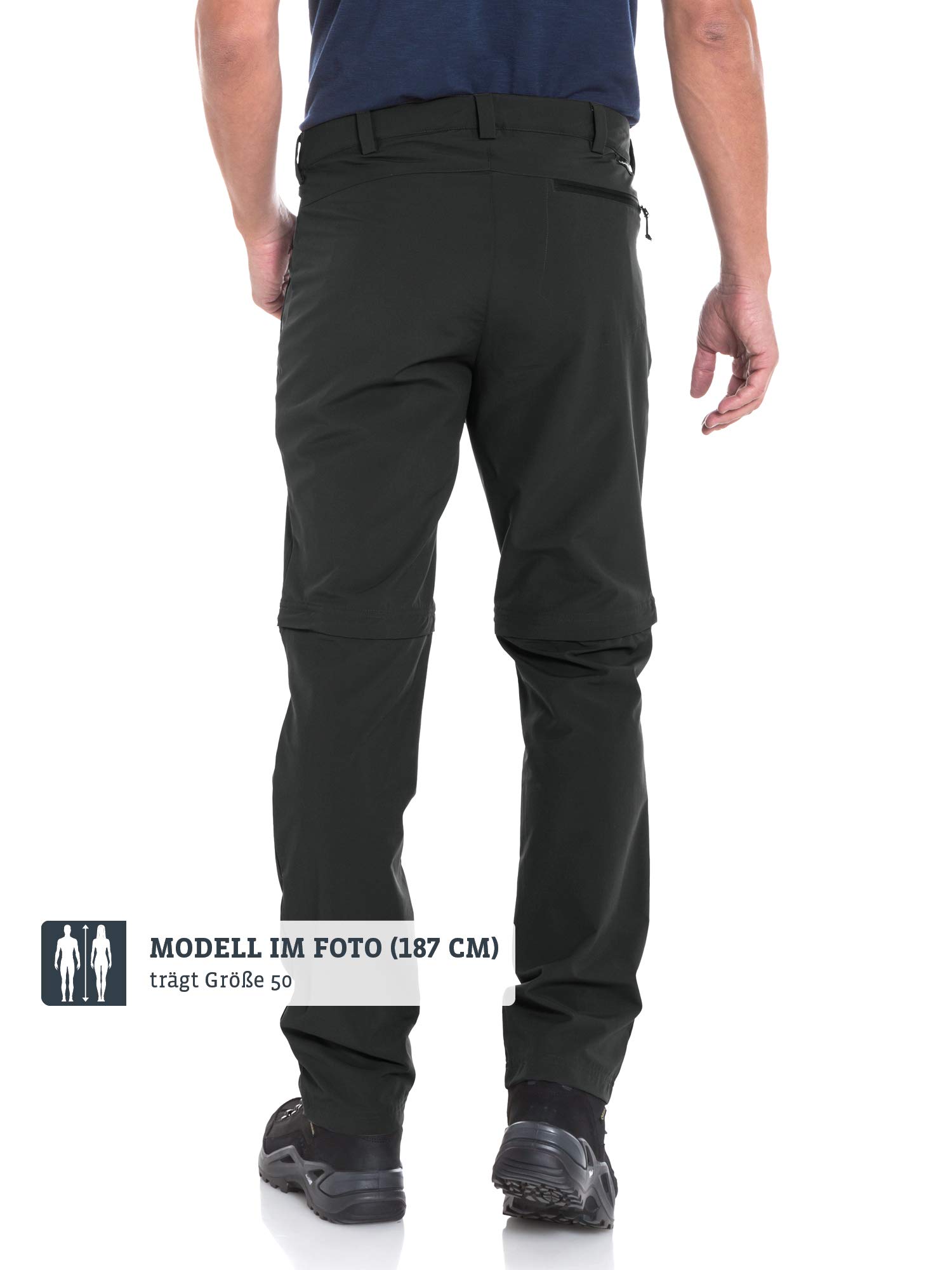 Schöffel Herren Pants Folkstone Zip Off, vielseitige Herren Hose mit Zip-Off Funktion, leichte Wanderhose für den Sommer