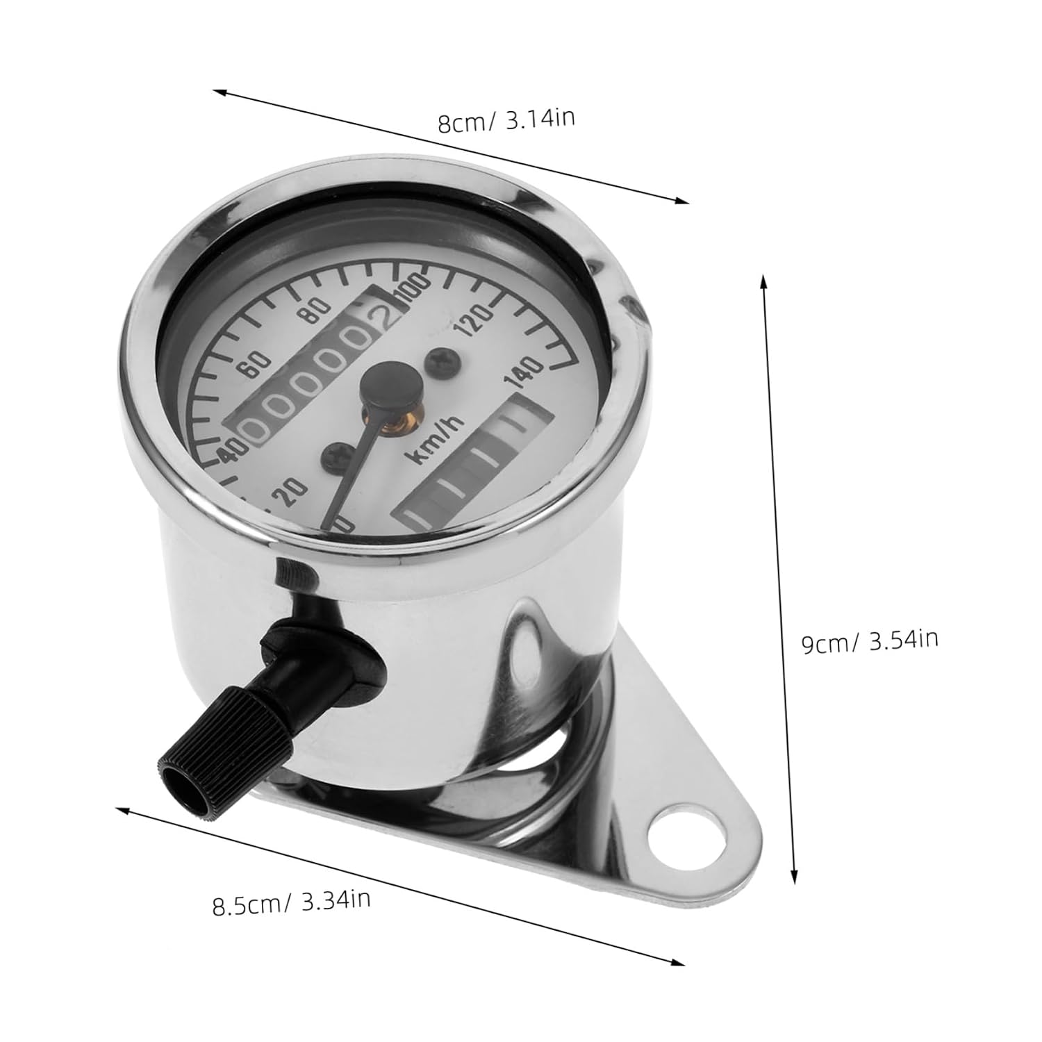 Alipis Motorcycle Speedometer Digital Gauge Cluster Odometer Modified Bike Gauge Sturdy Iron Plate Material for Multiple Motorcycle Brands