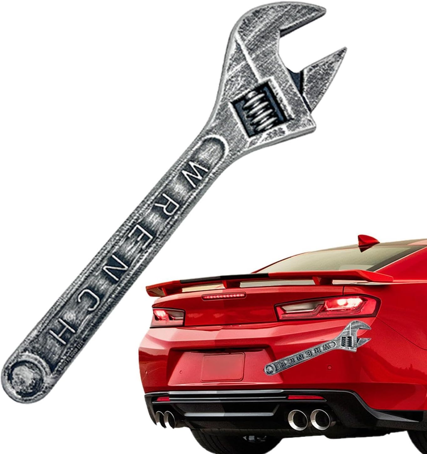 Car Accessories Exterior Decoration Halloween Simulation Fake Wrench Car
