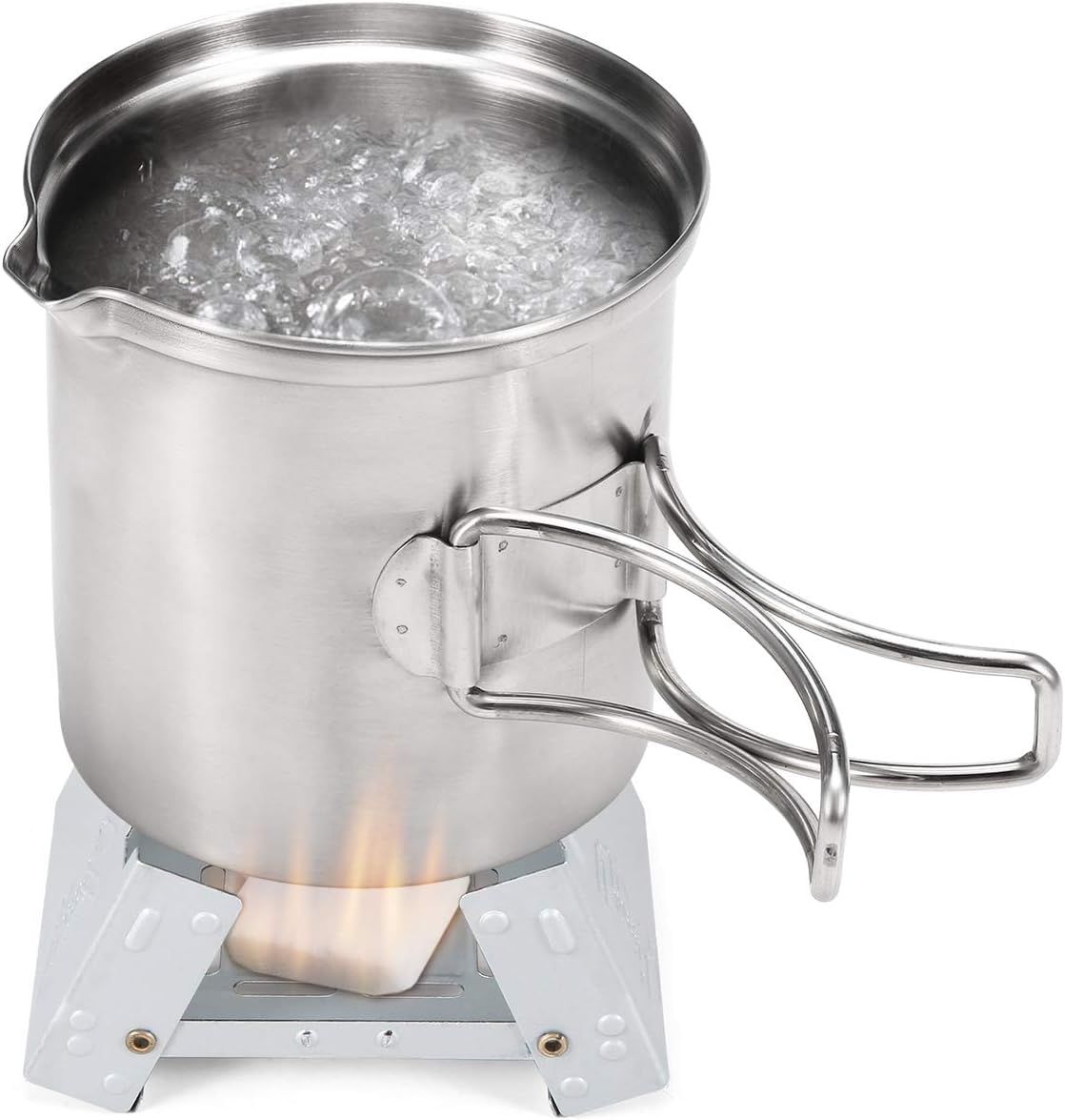 Lixada Folding Mini Alcohol Stove - Camping -6