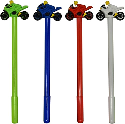 Maydahui 12 bolígrafos geniales para automóvil, divertidos bolígrafos de gel para carreras de motocicleta, bolígrafo novedoso, bolígrafo