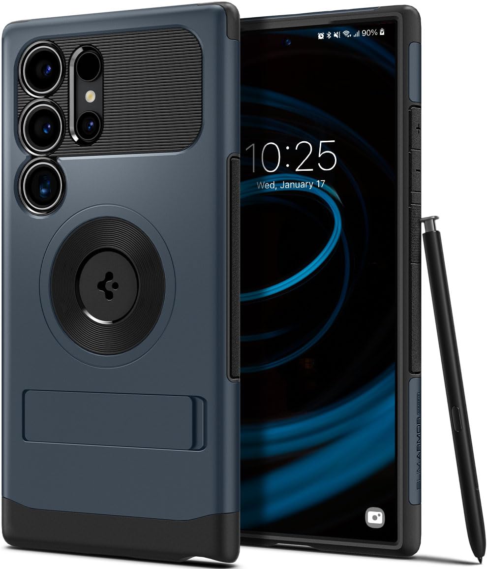 Spigen Slim Armor MagFit Back Cover Case Compatible with Galaxy S24 Ultra (TPU + Poly Carbonate | Metal Slate) (B0CKM2XWFF) Amazon Price History, Amazon Price Tracker