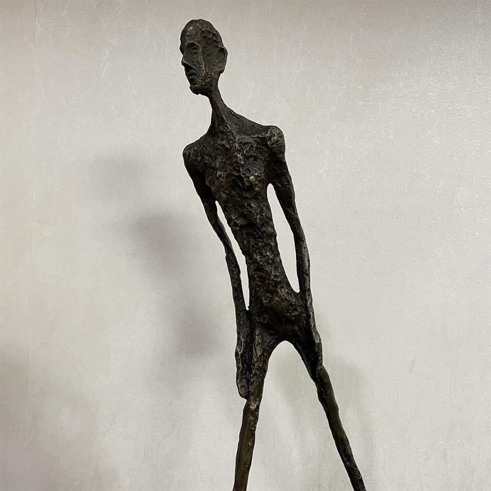 Amazon.co.jp: ブロンズ彫刻 ジャコメッティ 歩く男 抽象的装飾 真鍮