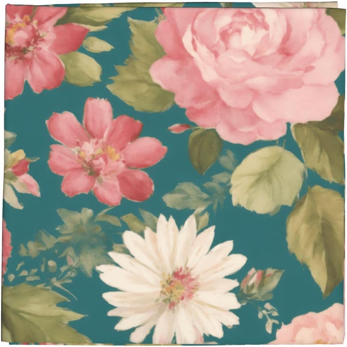 Blossom Flower Print For Women And Men Head Scarves Hair Bandanas Square Scarf Fashion Accessories Lightweight image 3