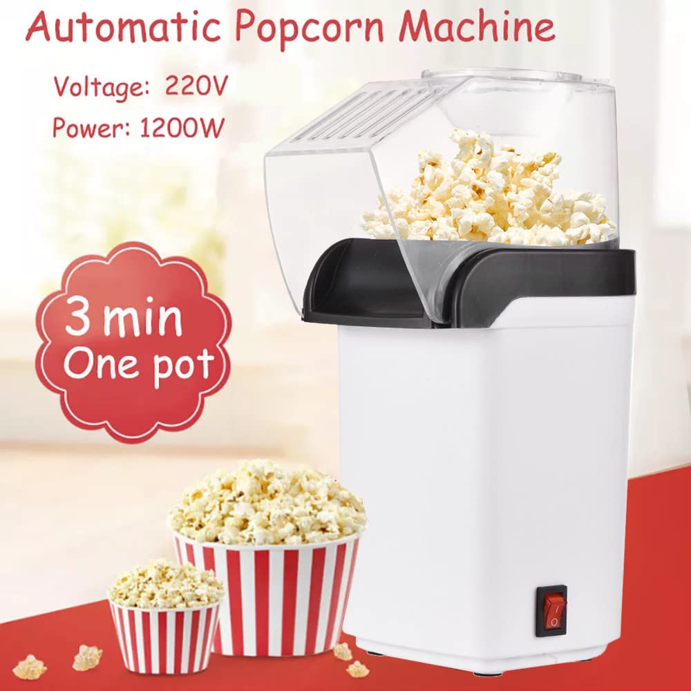 TRIDEO ๐๐ ๐๐๐๐๐ ๐๐๐๐๐๐๐๐ Mini Electric Popcorn Maker - Hot Air Popcorn Machine for Home|Oil-Free Snacks|Fast 2-Minute Popping|Compact & Portable Popper for Kids, Movie Nights & Parties 3