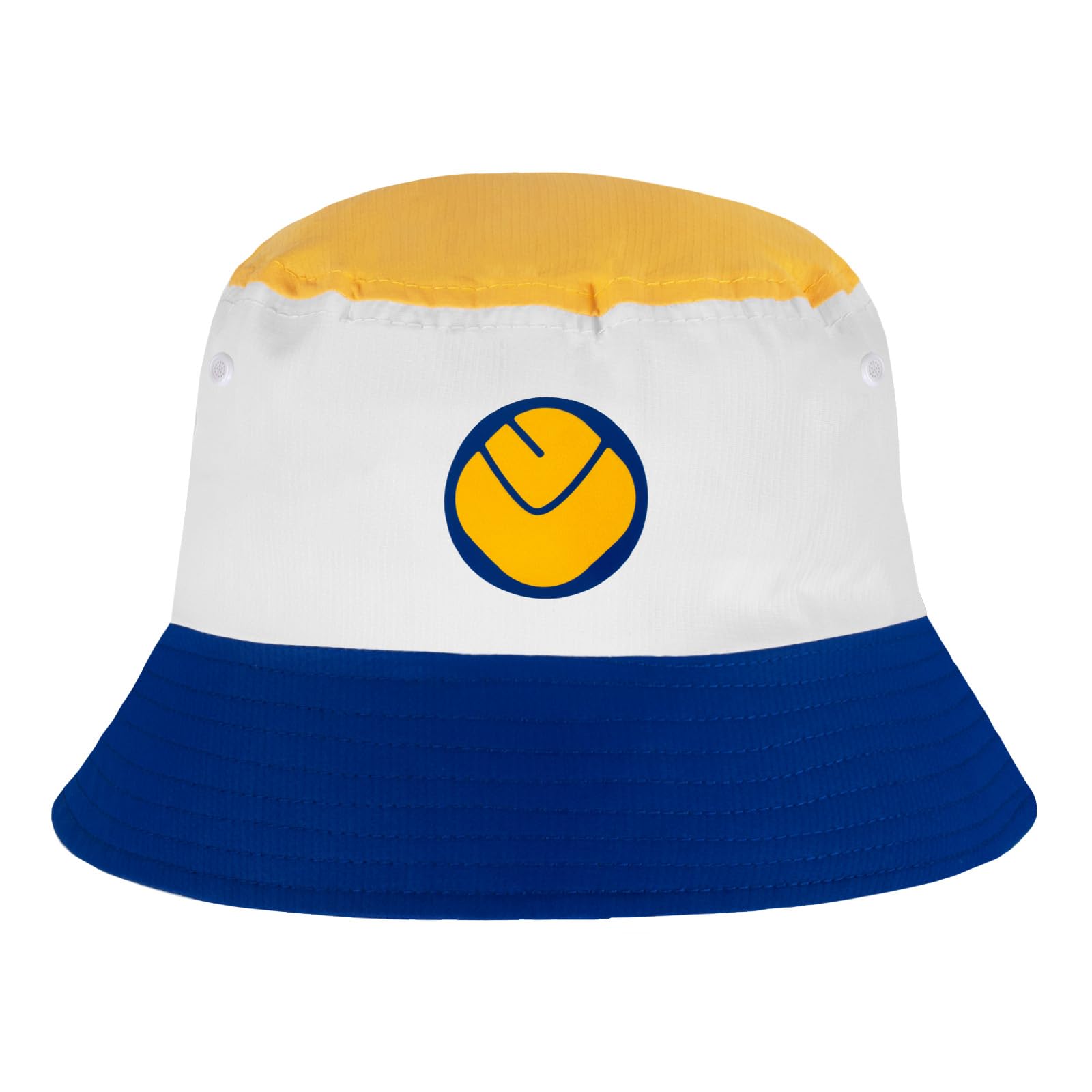 fan originals Leeds Bucket Hat Tricolour Yellow White Royal Smiley L/XL