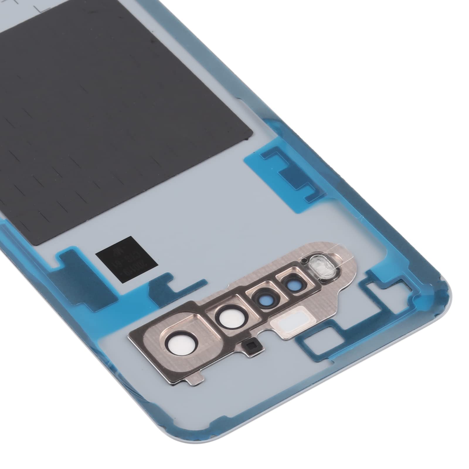 SHOWGOOD - Cover posteriore in vetro per LG V60 ThinQ 5G, custodia posteriore per batteria per LG V60 ThinQ 5G, colore: Blu