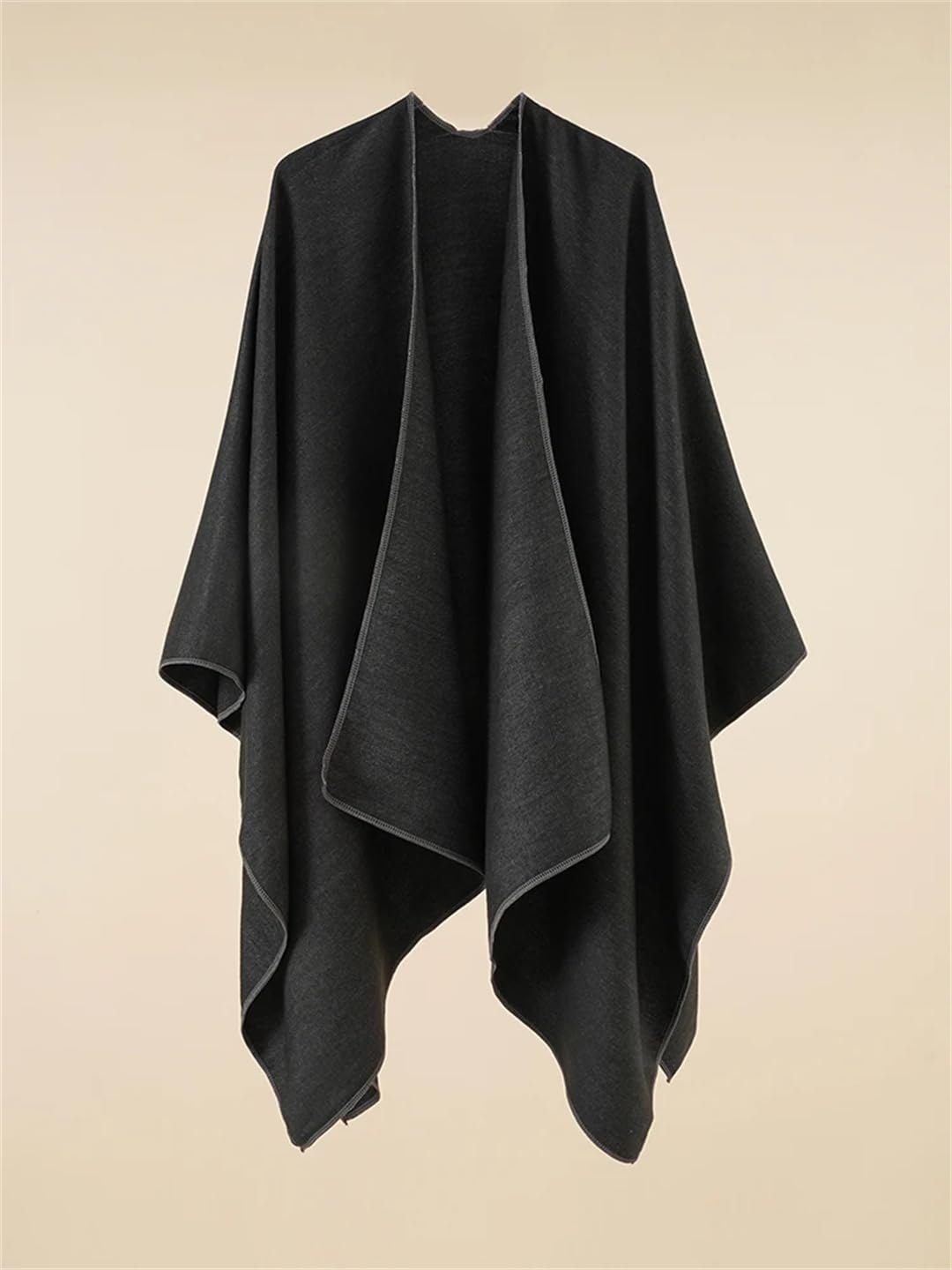 Disimlarl Sciarpa semplice da donna, poncho, scialli, scialli, cardigan casual