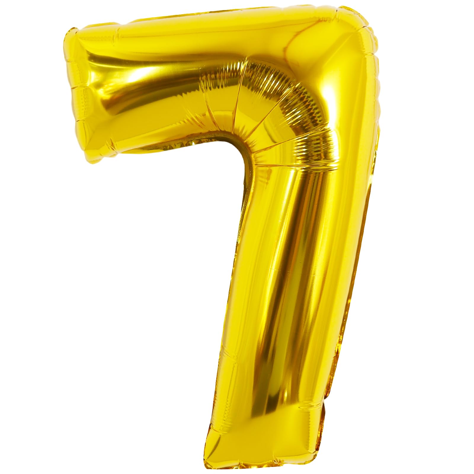 TONIFUL 16 Inch Gold Number 7 Balloon for 7th Birthday Party Decorations