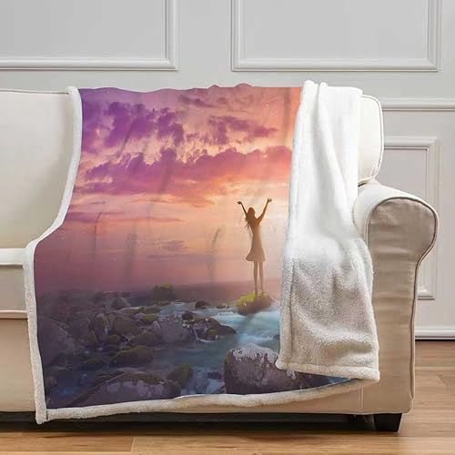 Miniatura 5 de Illustrator - Cobijas Calientes para Invierno de arte abstracto dibujado a mano, mantas cómodas, suaves, de felpa, esponjosas, para artículos
