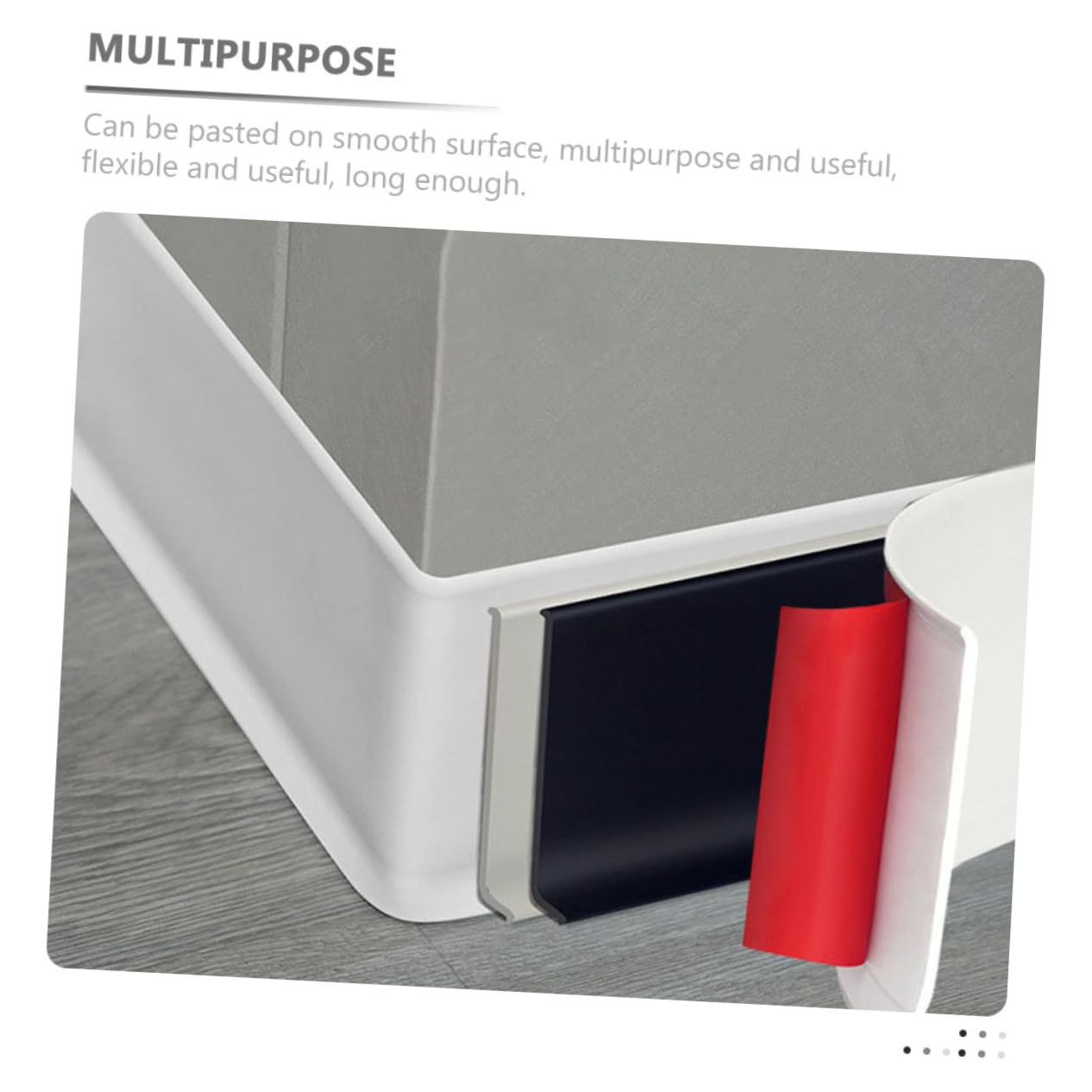 VILLCASE 1Roll Flexible Self Adhesive Wall Corner Molding Caulk Strip for Tile Cabinet and Edge Decoration Multipurpose Residue