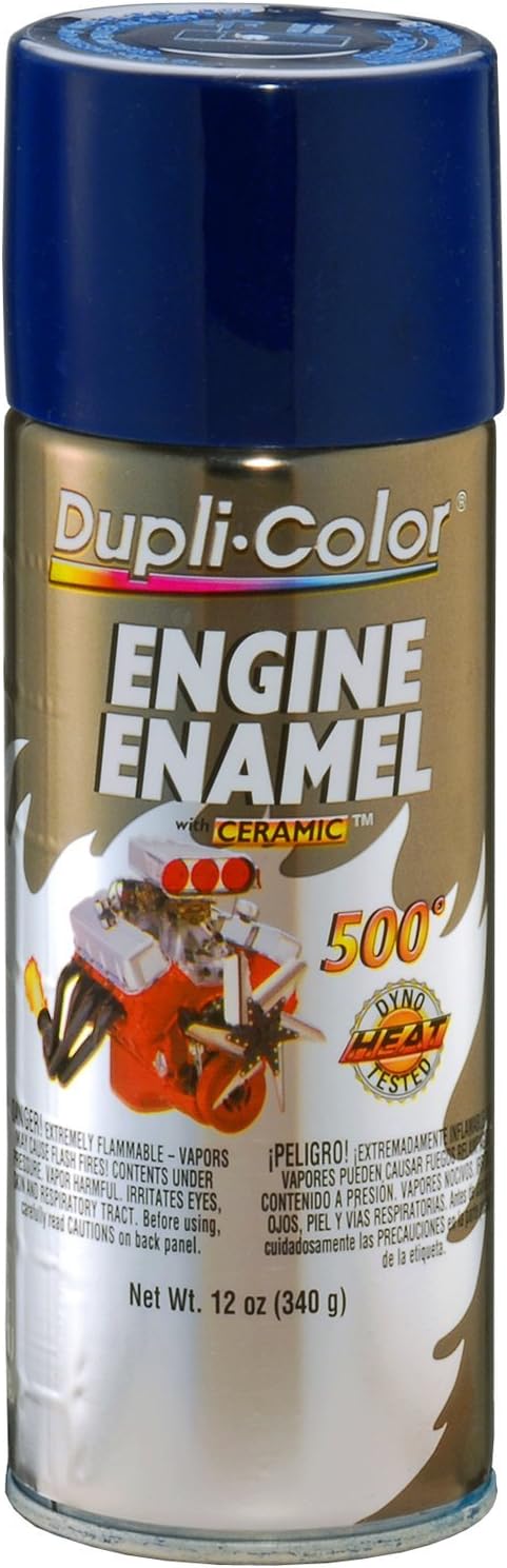 Dupli-Color (EDE160607 Ford Dark Blue Engine Enamel with Ceramic - 12 oz. Aerosol, (Case of 6)