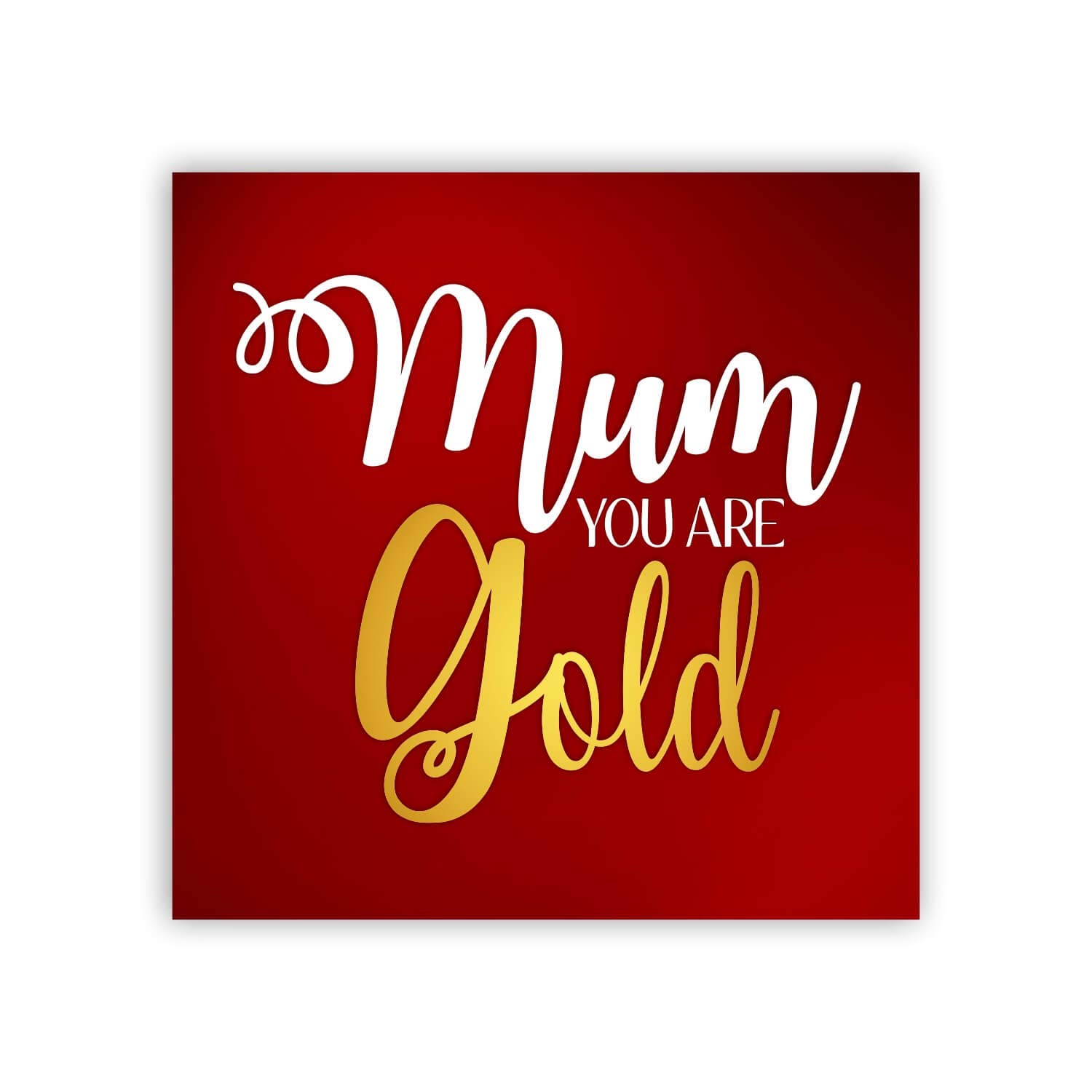 TheYaYaCafe Birthday Gifts for Mom Mum You are Gold Fridge Magnet - Square
