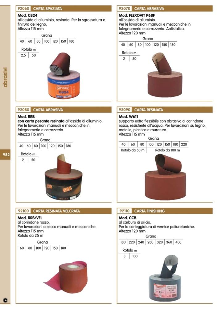 100ML CARTA ABRASIVA W611 (KPF) H.115 GR.100 Nextradeitalia