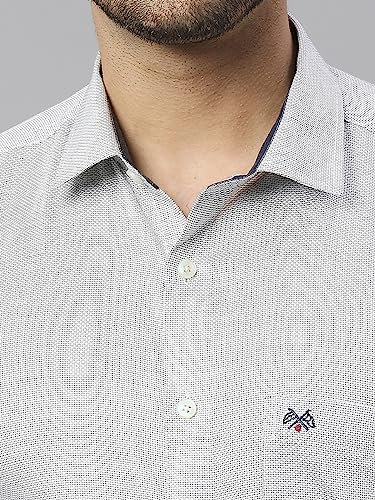 Image of Thomas Scott Men's Cotton Slim Fit 100% Formal Shirt with Spread Collar and Full Sleeves