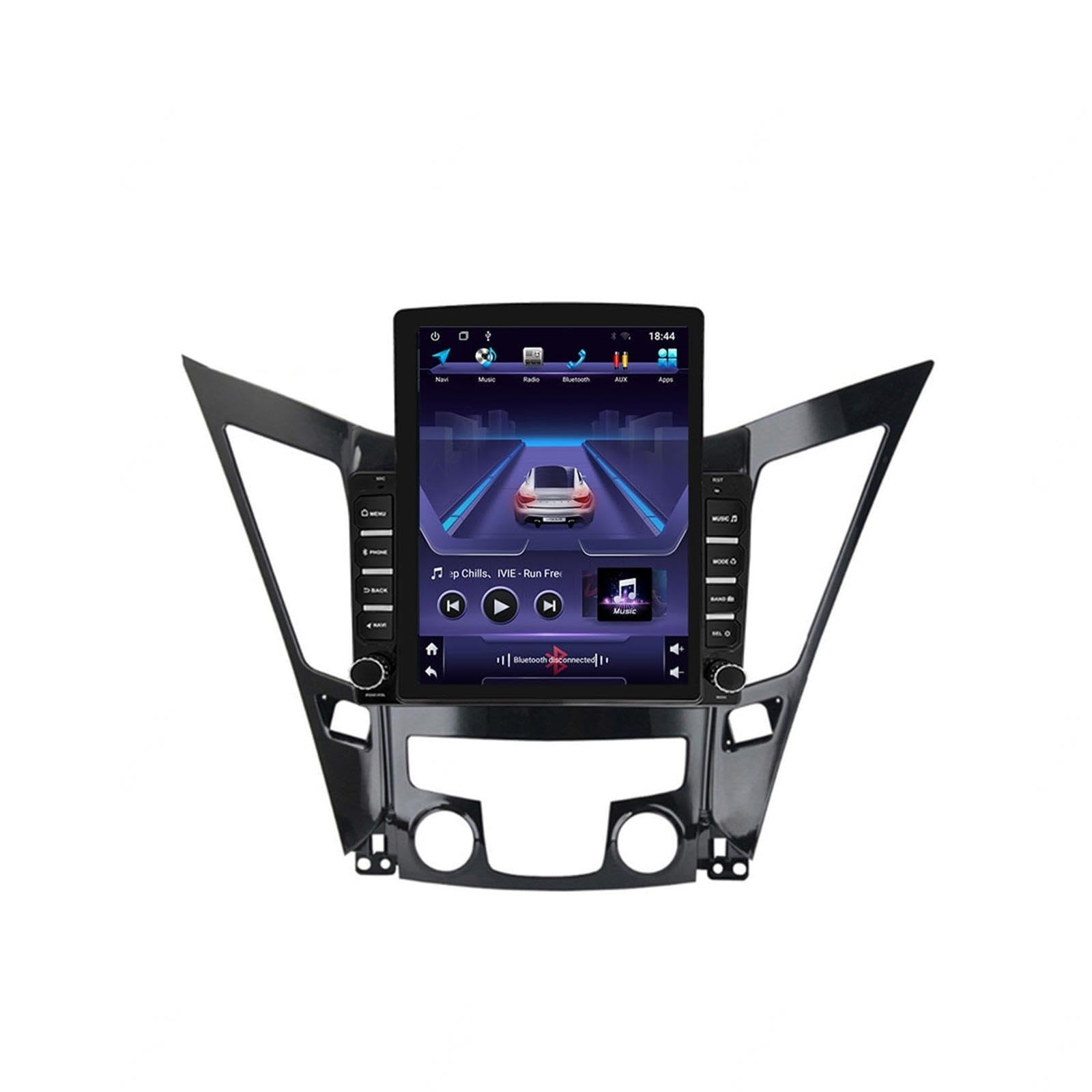 Android 15 Odtwarzacz Samochodowy Radio 9.7-calowy Ekran Dotykowy Multimedia Dla HYUNDAi Sonata i40 i45 2011-2015, Nawigacja Gps Obsługa Bluetooth 4g Wi-fi, Kamera Cofania Mirror Link,4CoreWifi4G+64G