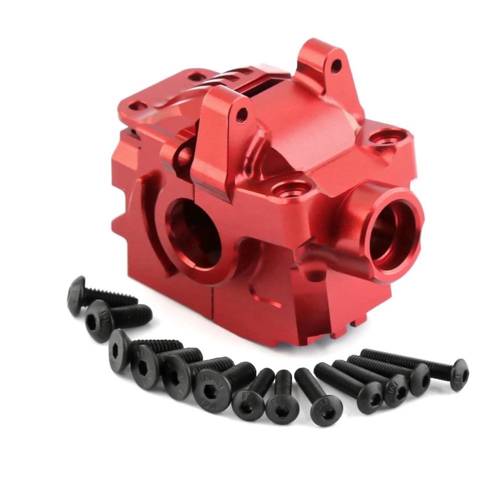 Juguetes Accesorios Para Rustler Para Stampede Para Hoss 1/10 Caja Cambios Metálica Para Diferencial Delantero Y Trasero 6880 6881 Coche RC Piezas Mejora(Red,1 Set)