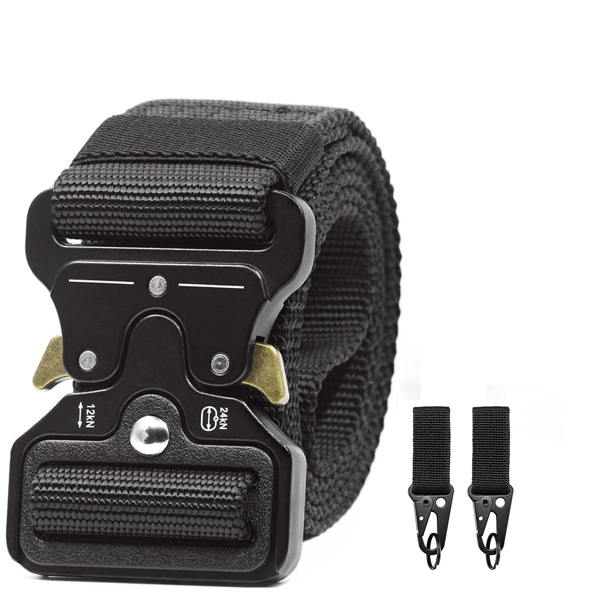 Tactical Belts Men's Rigger EDC 1.5" Military Combat Heavy Duty Nylon Waist Belt Quick-Release Metal Buckle