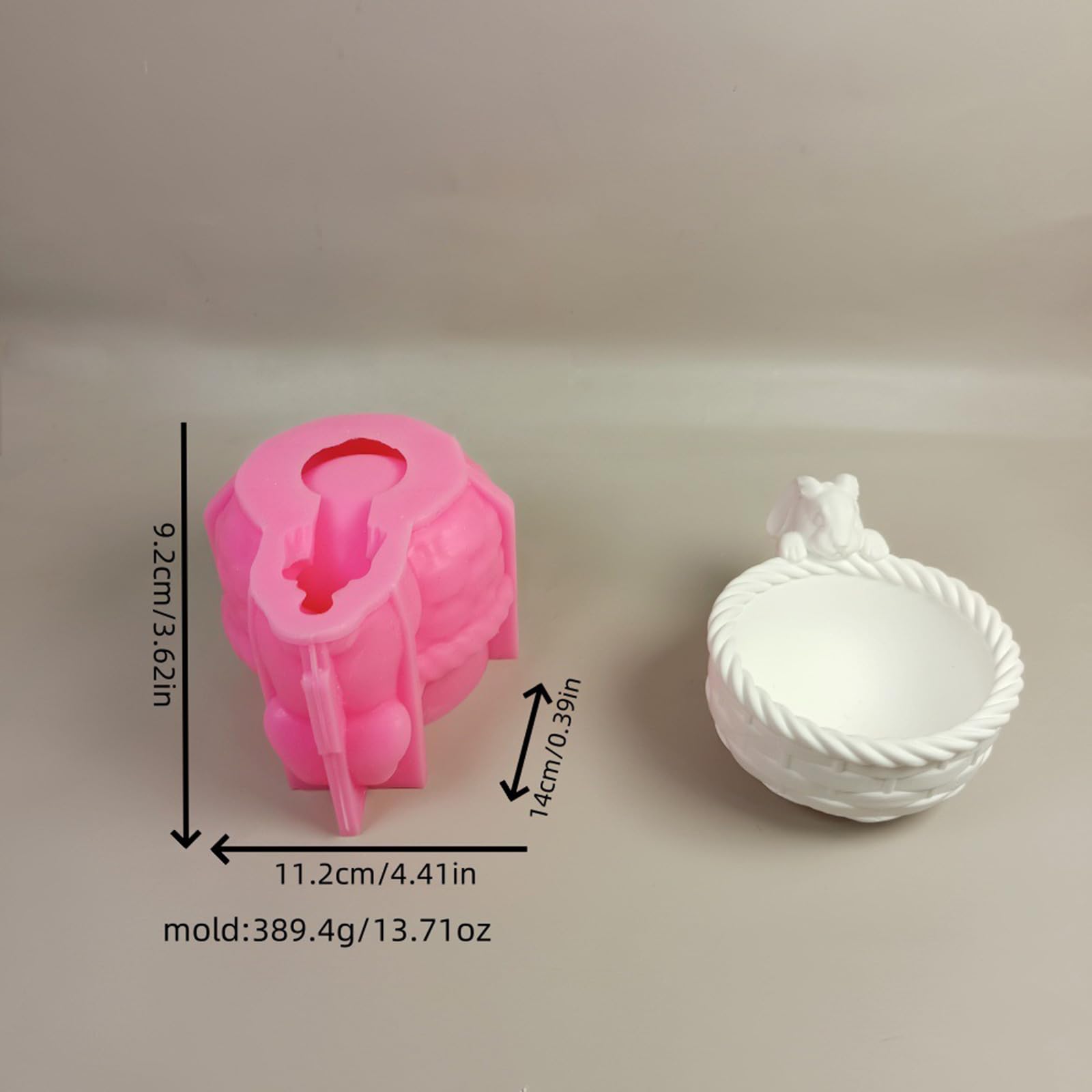 Moules en silicone 3D en forme de lapins pour la fabrication de savon, béton, argile, chocolat, fondant