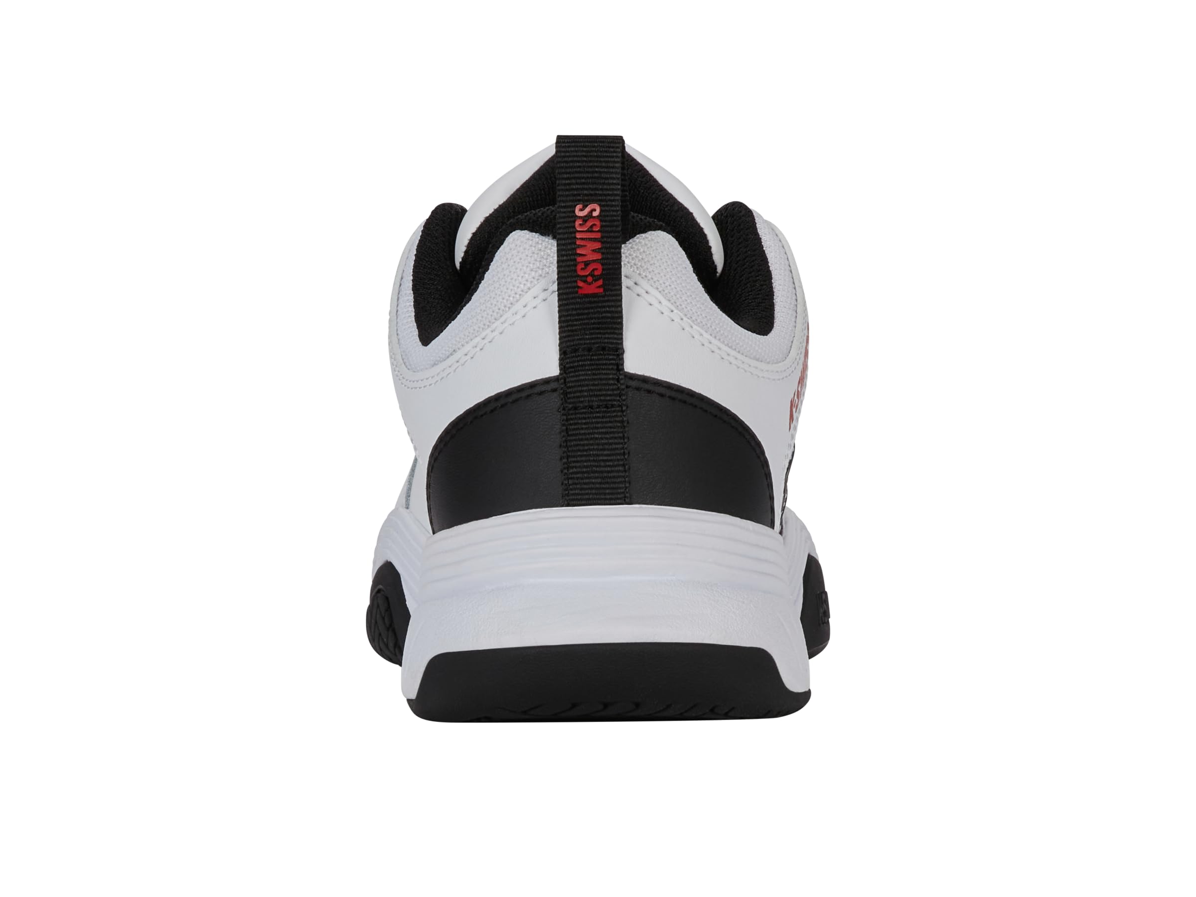 K-Swiss Scarpe da Tennis Court Express 2 Uomo, Bianco/Nero/Rosso Marte