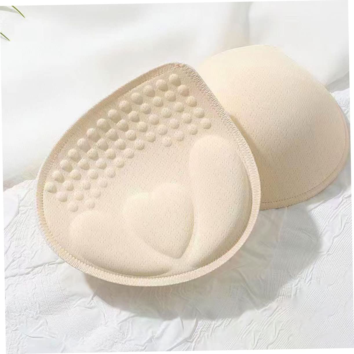 LIFKOME 4 Pares De Almohadillas Transpirables Para Sujetador Cómodas Almohadillas De Esponja Para Sujetador Deportivo De Mujer Copas Extraíbles Para Ropa De Gimnasio.