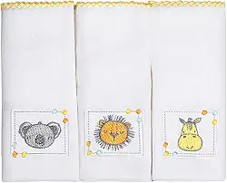 Papi Textil Fralda Bordados Karinho 70Cm X70Cm Contem 03 Un