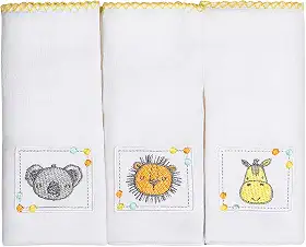 Papi Textil Fralda Bordados Karinho 70Cm X70Cm Contem 03 Un