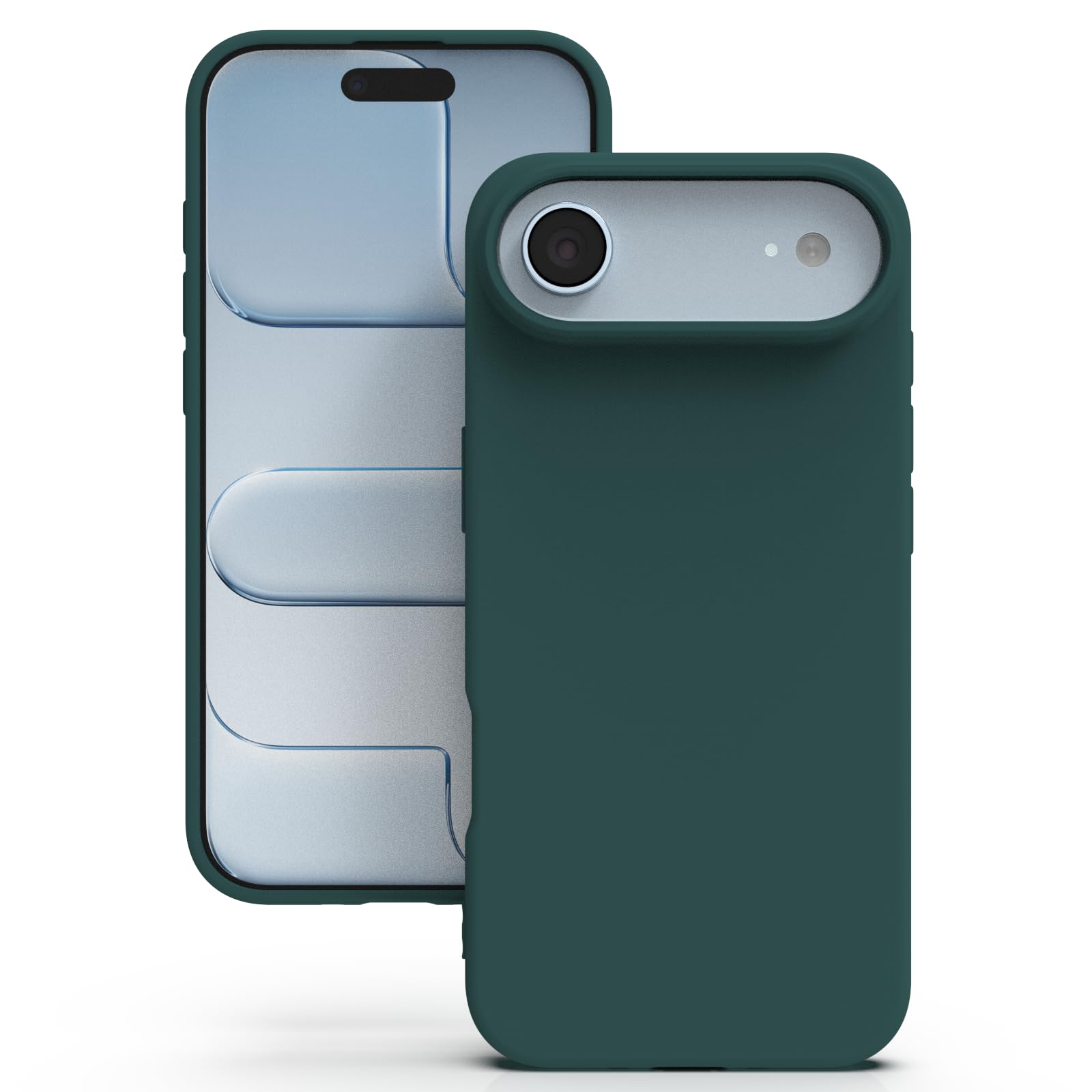YATWIN Silicone Case for iPhone XR, Soft-Touch, Shockproof, DustProof, Antiskid Full Body Armour Phone Cover for Apple iPhone XR - Dark Green — view 231