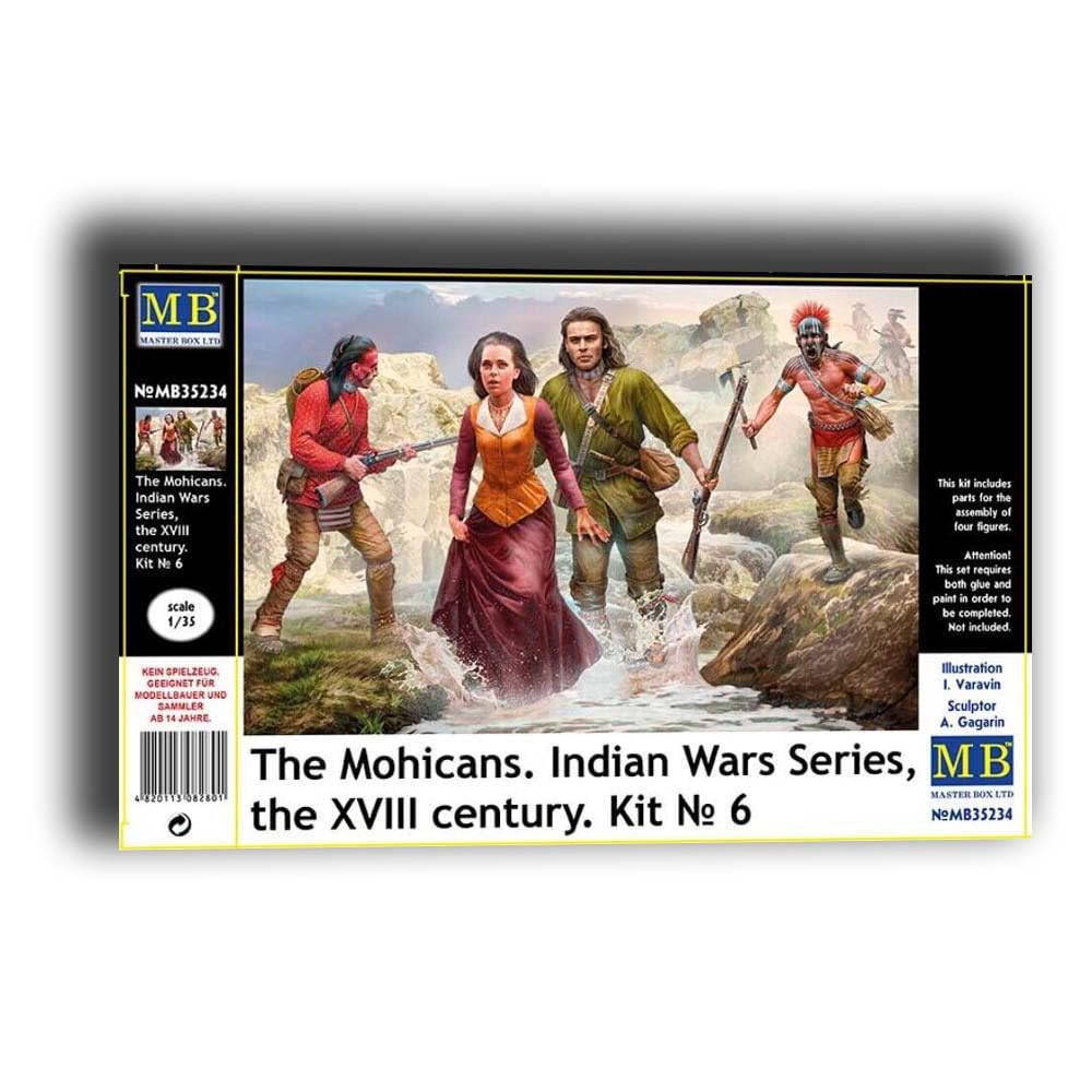 MASTER BOX (1/35) The Mohicans Indian Wars series , the XVIII century Kit N° 5 | Modélisme de précision et pièces détachées