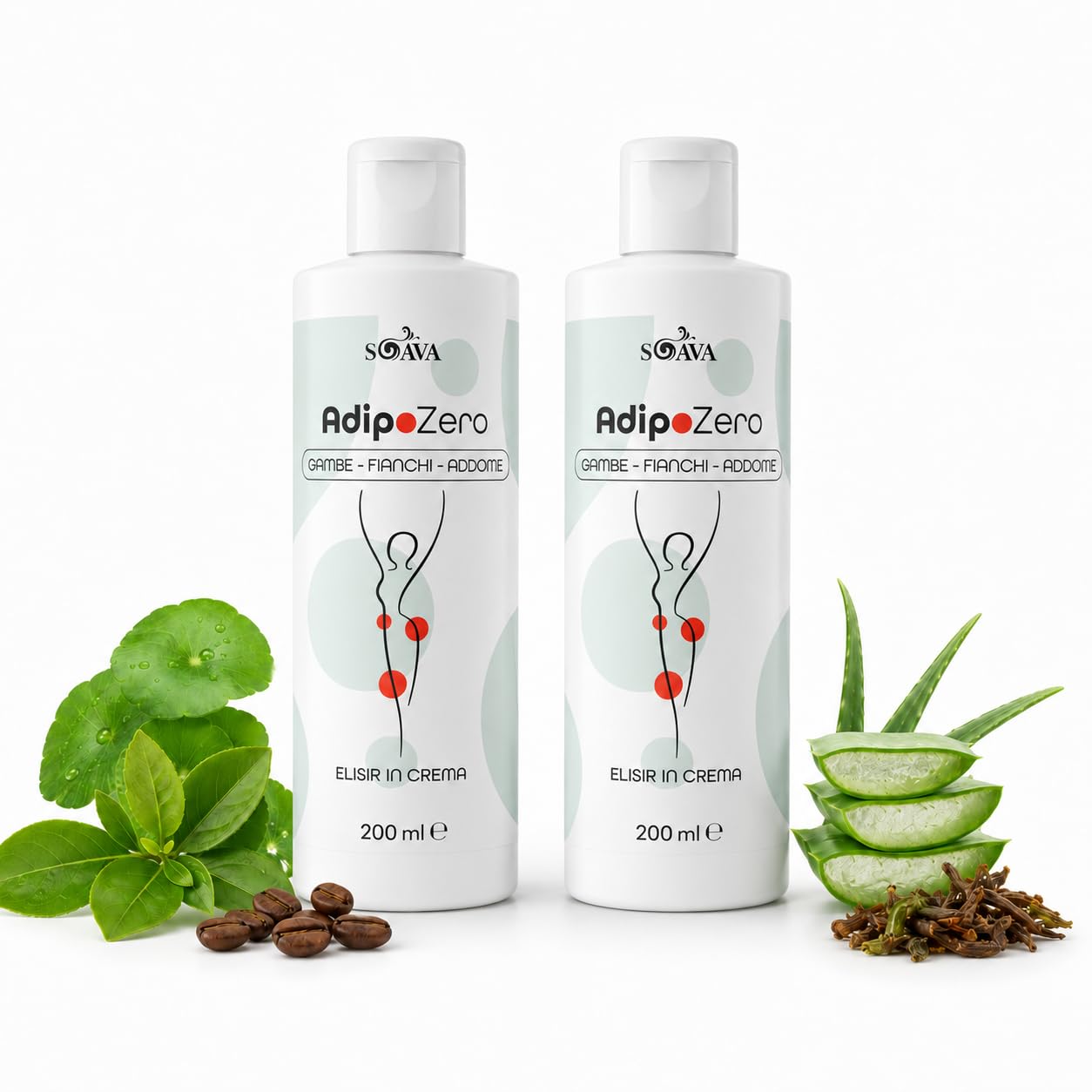 AdipoZero Crema Snellente Anticellulite, 400ml | Effetto Tonificante e Rassodante, Formula Drenante, Per Gambe, Glutei e Addome, Texture Leggera