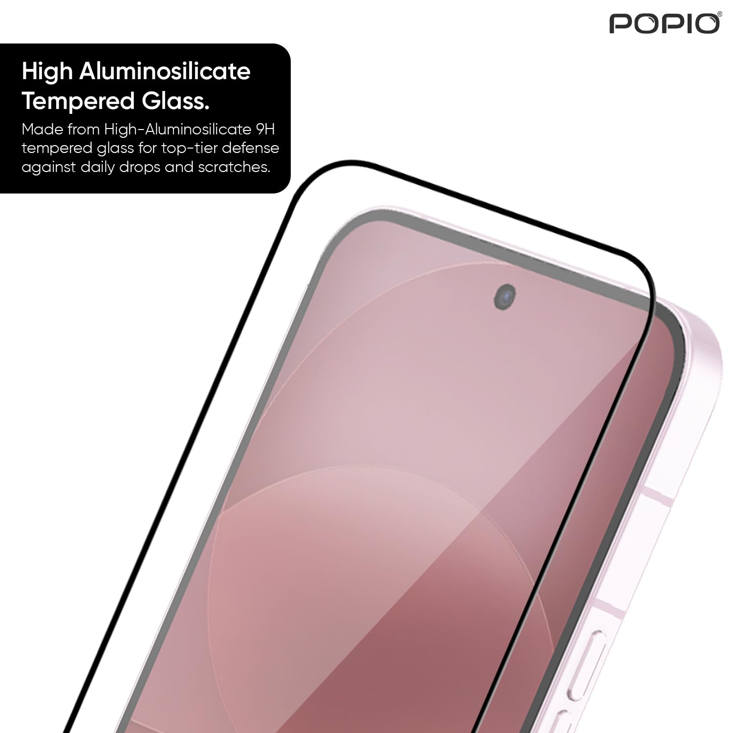 POPIO Military-Grade Gorilla Tempered Glass for Nothing Phone 4A / 4A Pro | 9H Hardness, Edge-to-Edge, Bubble-Free — Amazon image 2