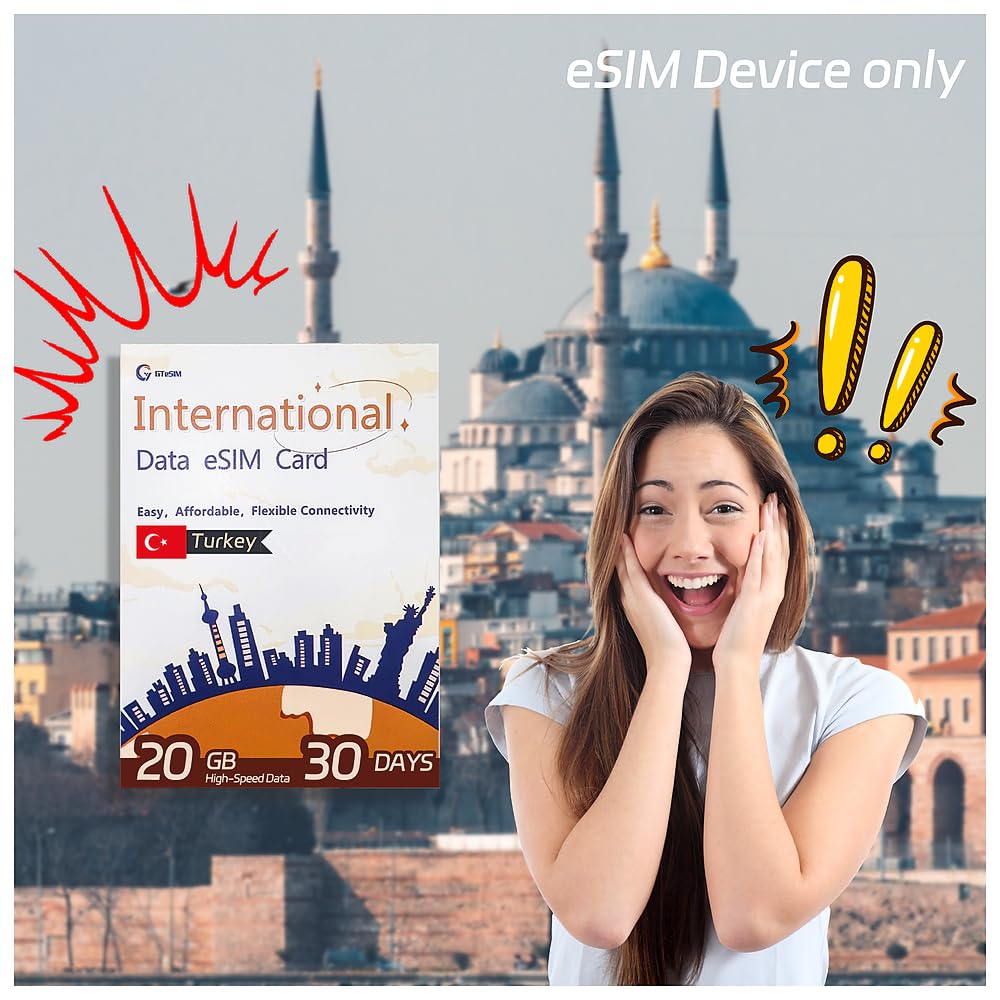 50% Off] Türkiye eSIM | 5G | 3/5/7/14/30 Days Data Plans
