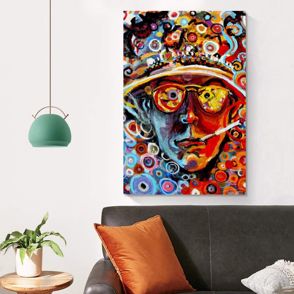 Amazon.com: ZZXIN Hunter S Thompson Artwork Poster Decorative