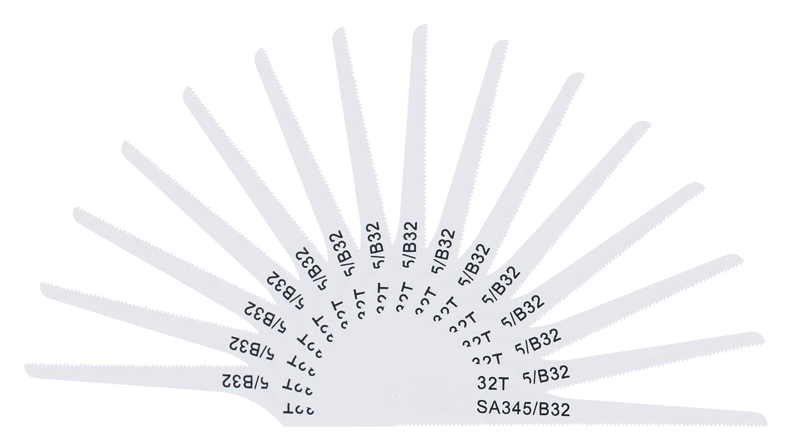 Sealey 74mm Air Saw Blade 32tpi - Pack of 15 - SA345/B3215, Silver