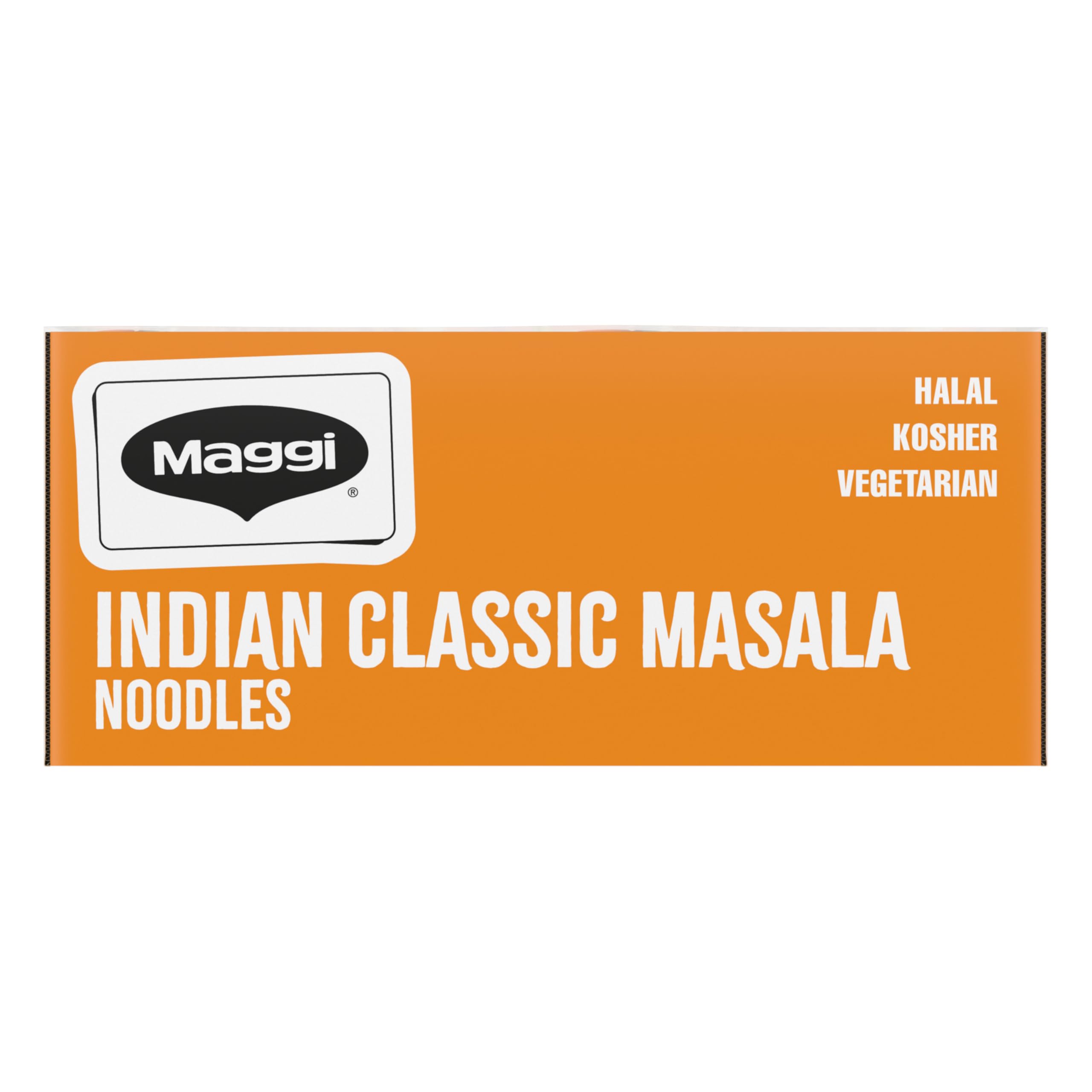 Maggi Indian Classic Masala Noodles, Instant Noodles, 3 Min Indian Noodles, Mildly Spicy, 24Pk