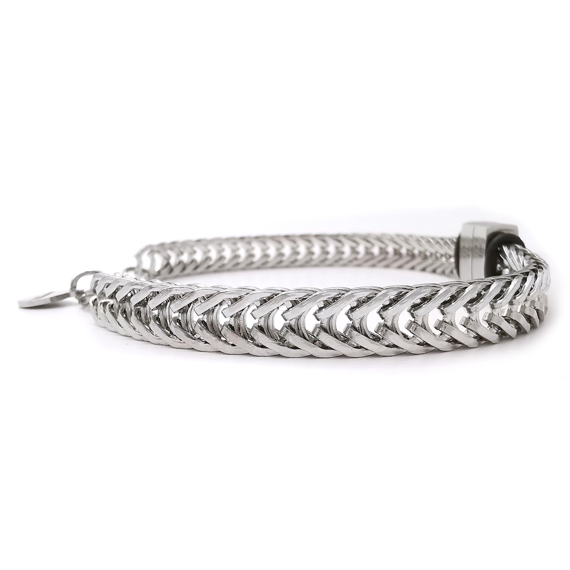 ALMENDRA Bracciale da uomo personalizzato con incisione nome figli personalizzabile braccialetto regalo a catena in acciaio inossidabile festa del papà regalo