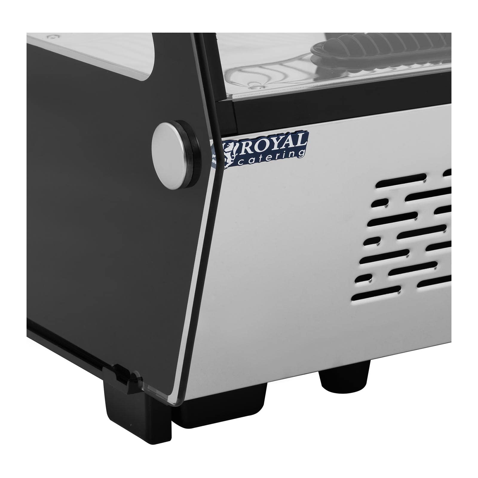 Royal Catering Vitrina Refrigerada Para Hostelería RCCC-160ST (Capacidad: 160 L, Temperatura: 2-10 °C, Con 3 niveles e iluminación LED)