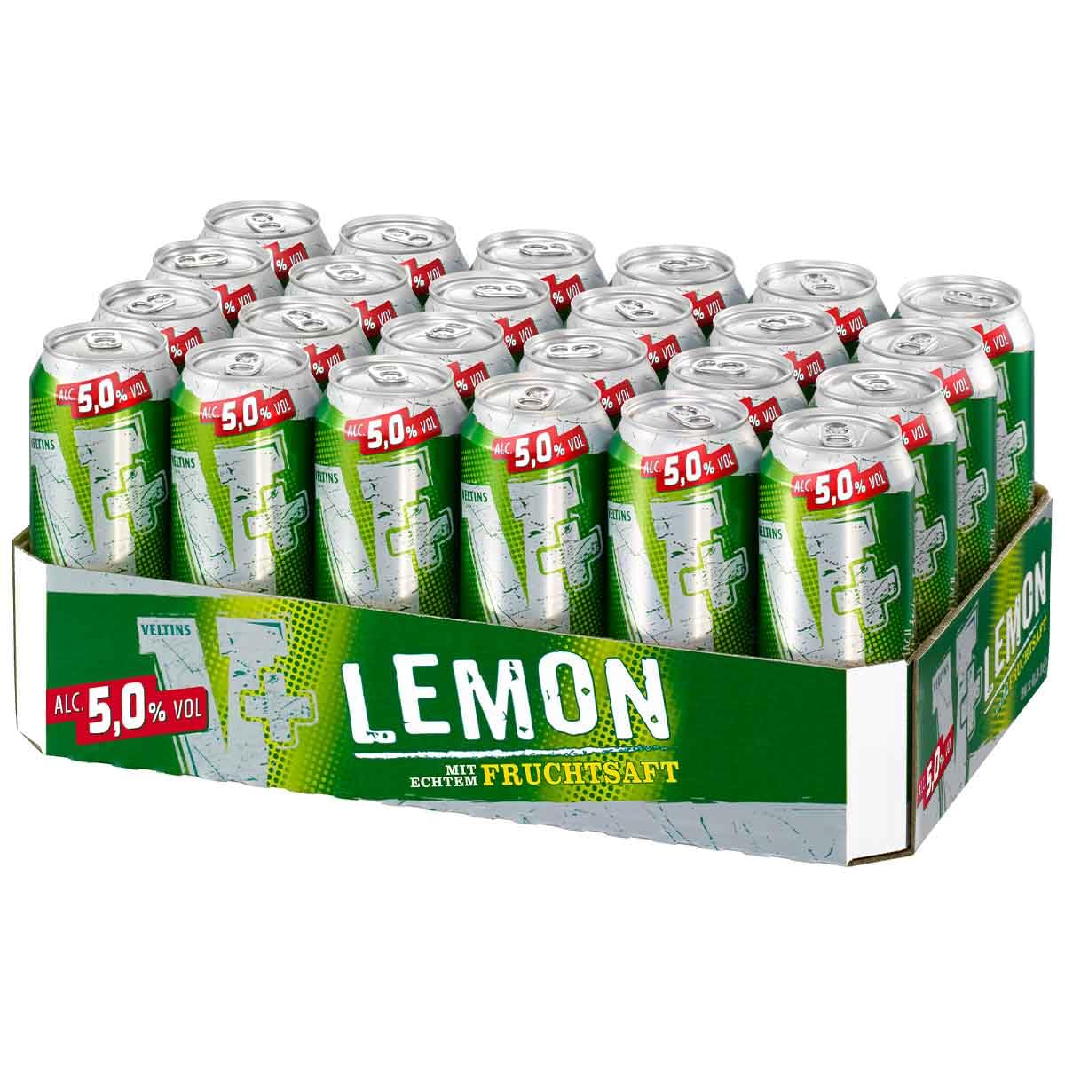 Veltins V-Plus Lemon 0,5L Bier 5% Vol. 24 Dosen mit Pfand