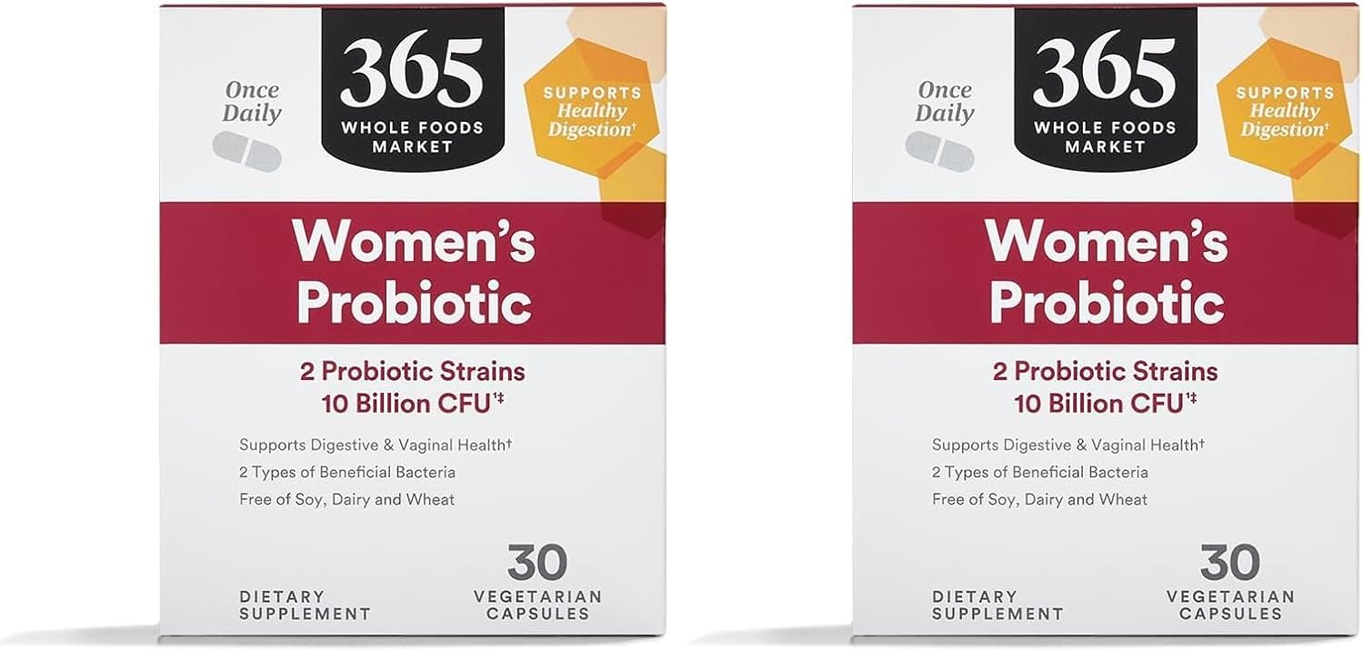 365 by Whole Foods Market, Probiotic Womens 10 Billion CFU, 30 Count (Pack of 2)