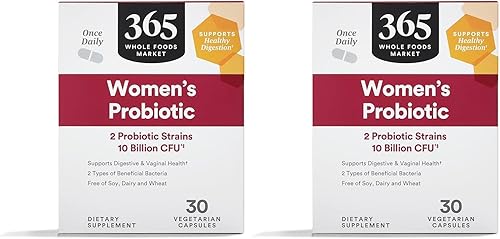 Miniatura 5 de 365 by Whole Foods Market, Probiótico Once Daily para mujer (vegetariano y libre de soja, lácteos y trigo), 10 mil millones de UFC, 30