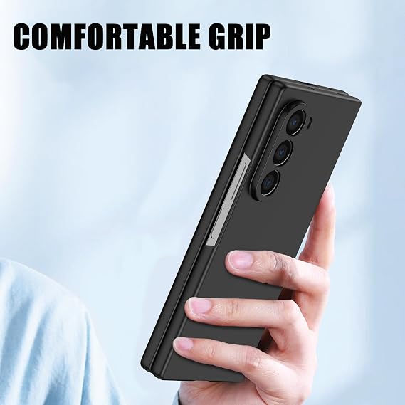 Case for Samsung Galaxy Z Fold 7 with Privacy Screen Protector,Ultra Thin Shockproof Scratch Resistant Bumper Cover Protective Phone case for Galaxy Z Fold 7 2025,Blue