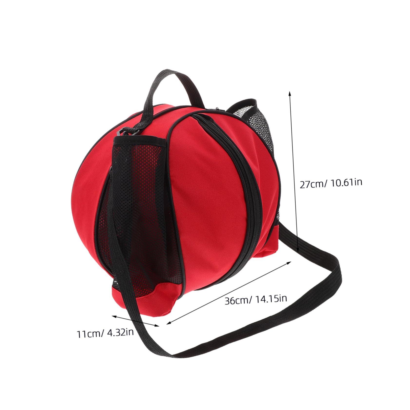 VICASKY Single Ball Carrier Bag with Shoulder Strap Stylish Soccer Ball Net Bag for Sports Practice Capacity with Side Mesh Pockets for Easy Access for Boys Gym Use