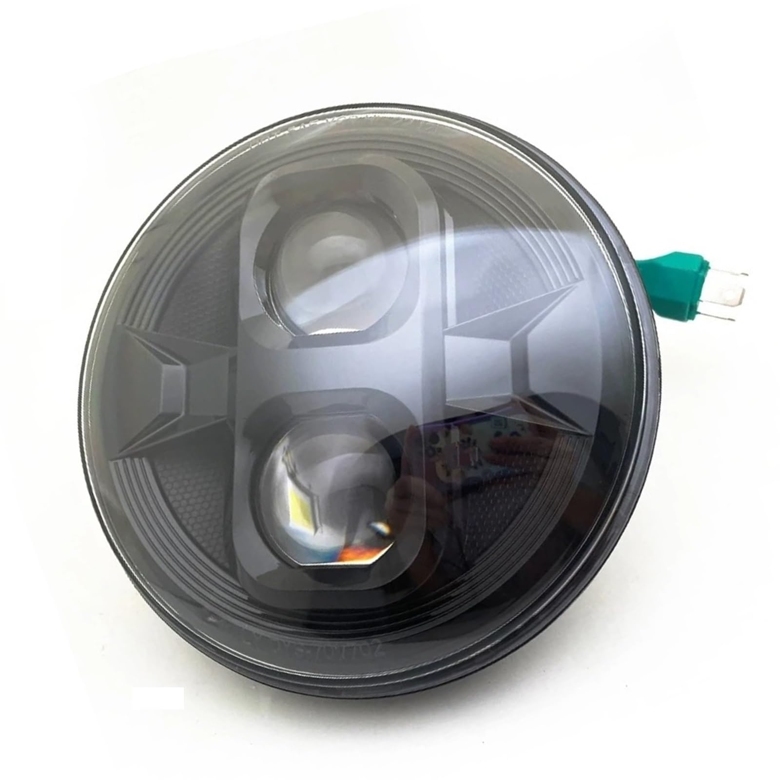 Feux Phares Voiture 1 Paire Phares LED 7 Pouces Feux Route/croisement H4 Avec Anneaux Lumineux Jour (DRL) Pour Jeep Pour Wrangler TJ Unlimited JK CJ-7 CJ-8 Scrambler Phares Avant