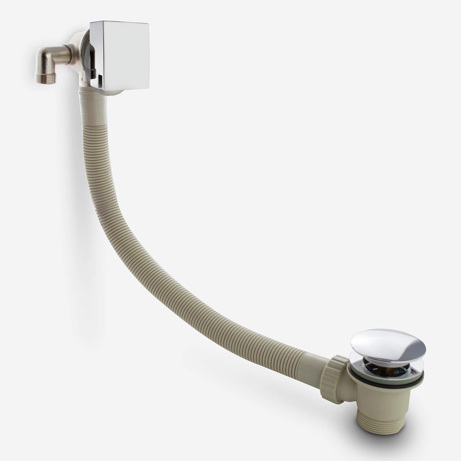 Nes Home Bath Filler With Sprung Waste & Overflow - Square
